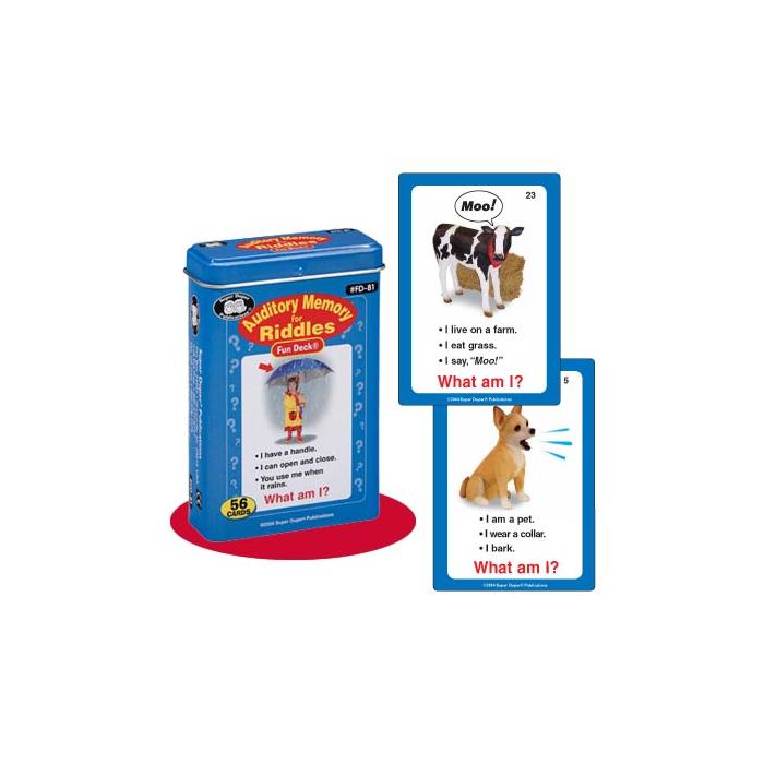 Auditory Memory For Riddles Fun Deck