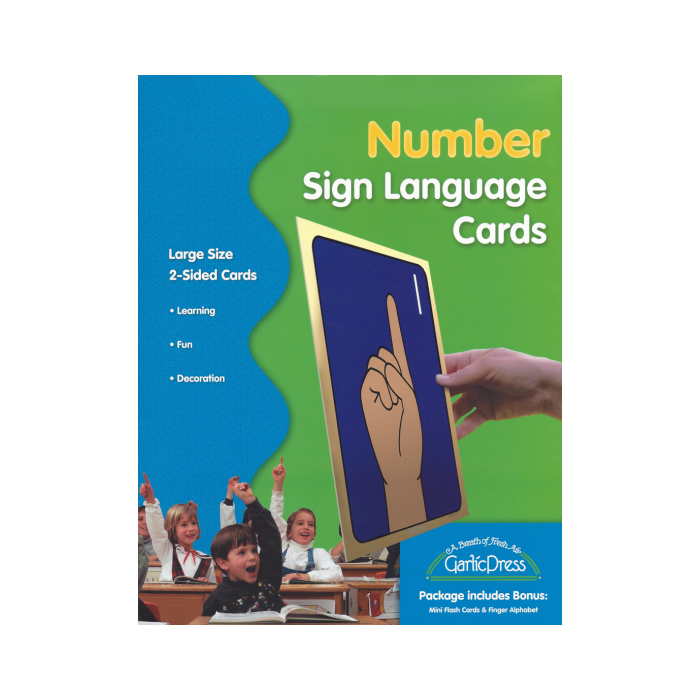 Number Sign Language Cards