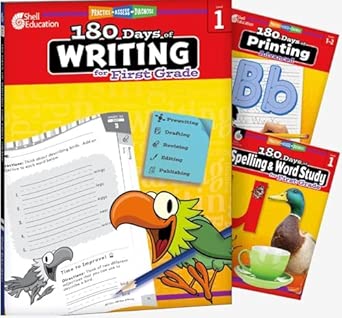 180 Days™: Writing, Spelling, & Printing (Grade 1): 3-Book Set