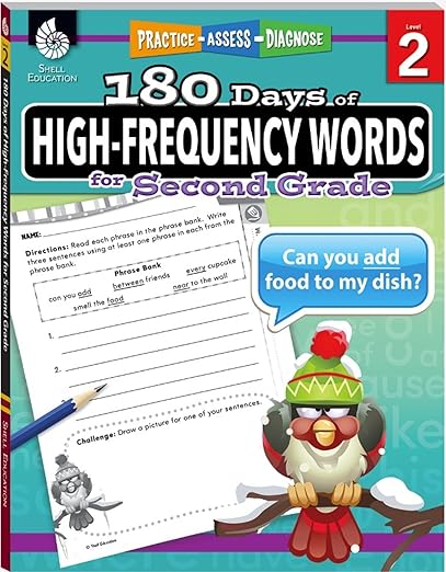 180 Days™: High-Frequency Words (Second Grade)