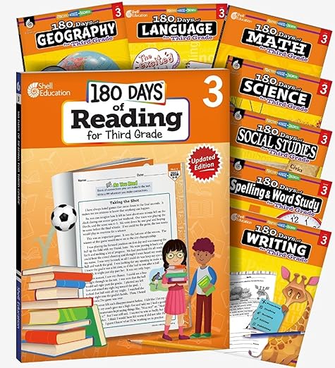 180 Days™ Bundle (Grade 3): 8-Book Set