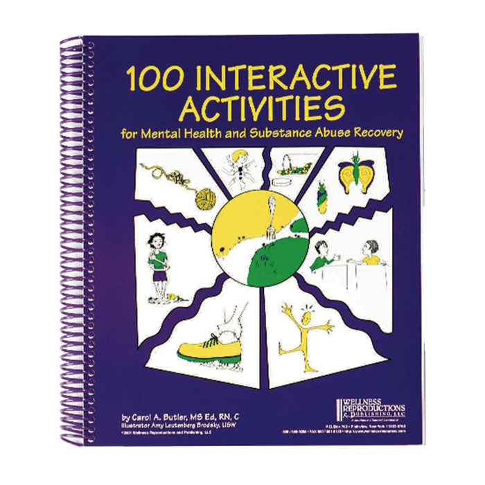 100 Interactive Activities for Mental Health and Substance Abuse Recovery Book & CD