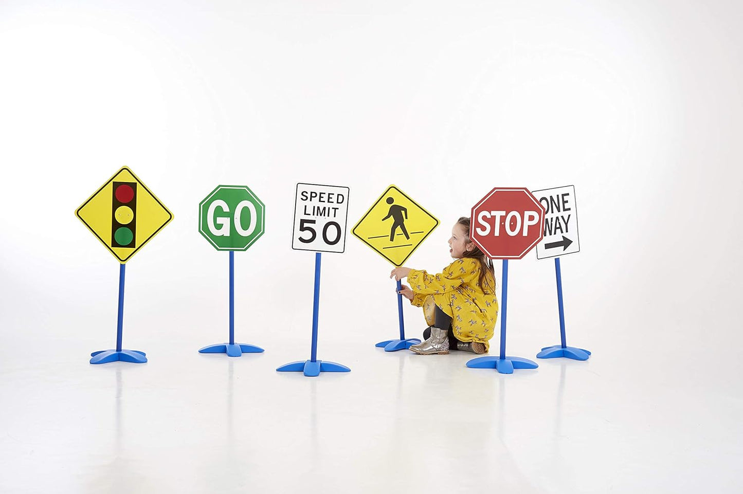 Traffic Signs for Early Learning Road Safety (Set of 6)