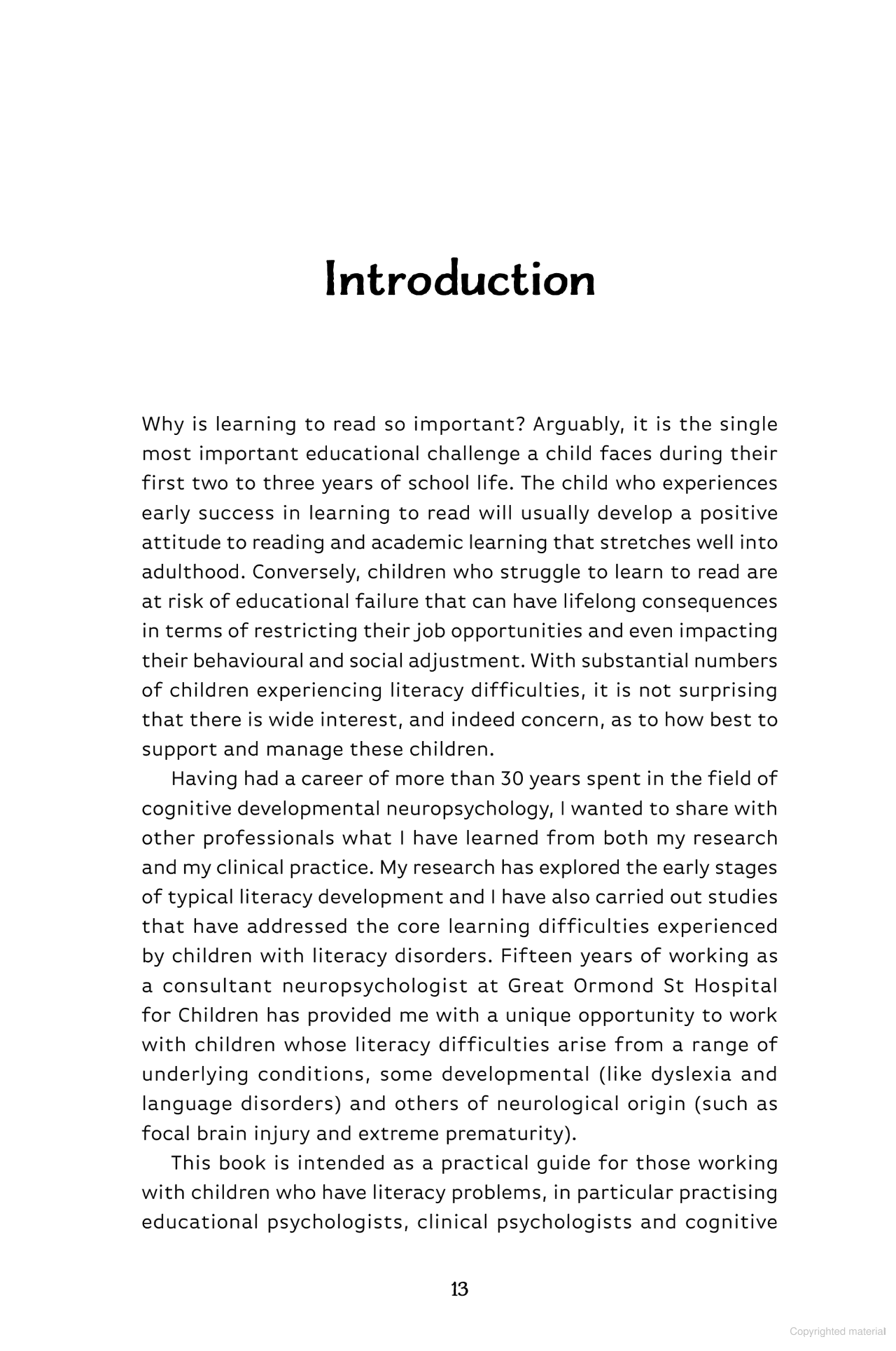 Understanding and Supporting Children with Literacy Difficulties
