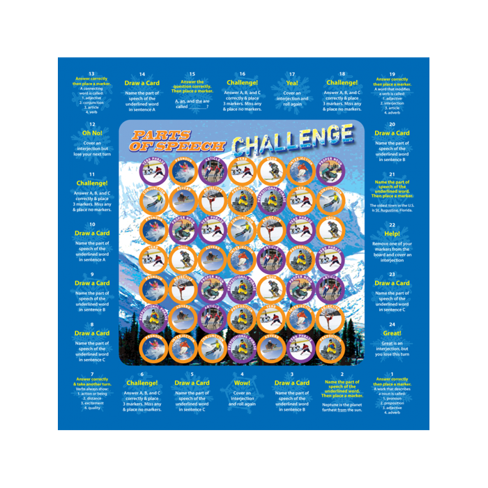 Parts of Speech Challenge Game