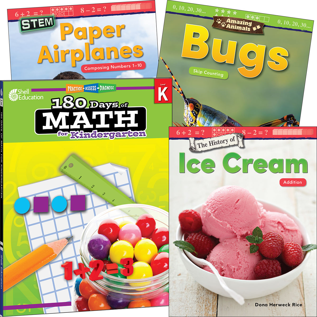 Learn-at-Home: Explore Math Bundle Grade K: 4-Book Set