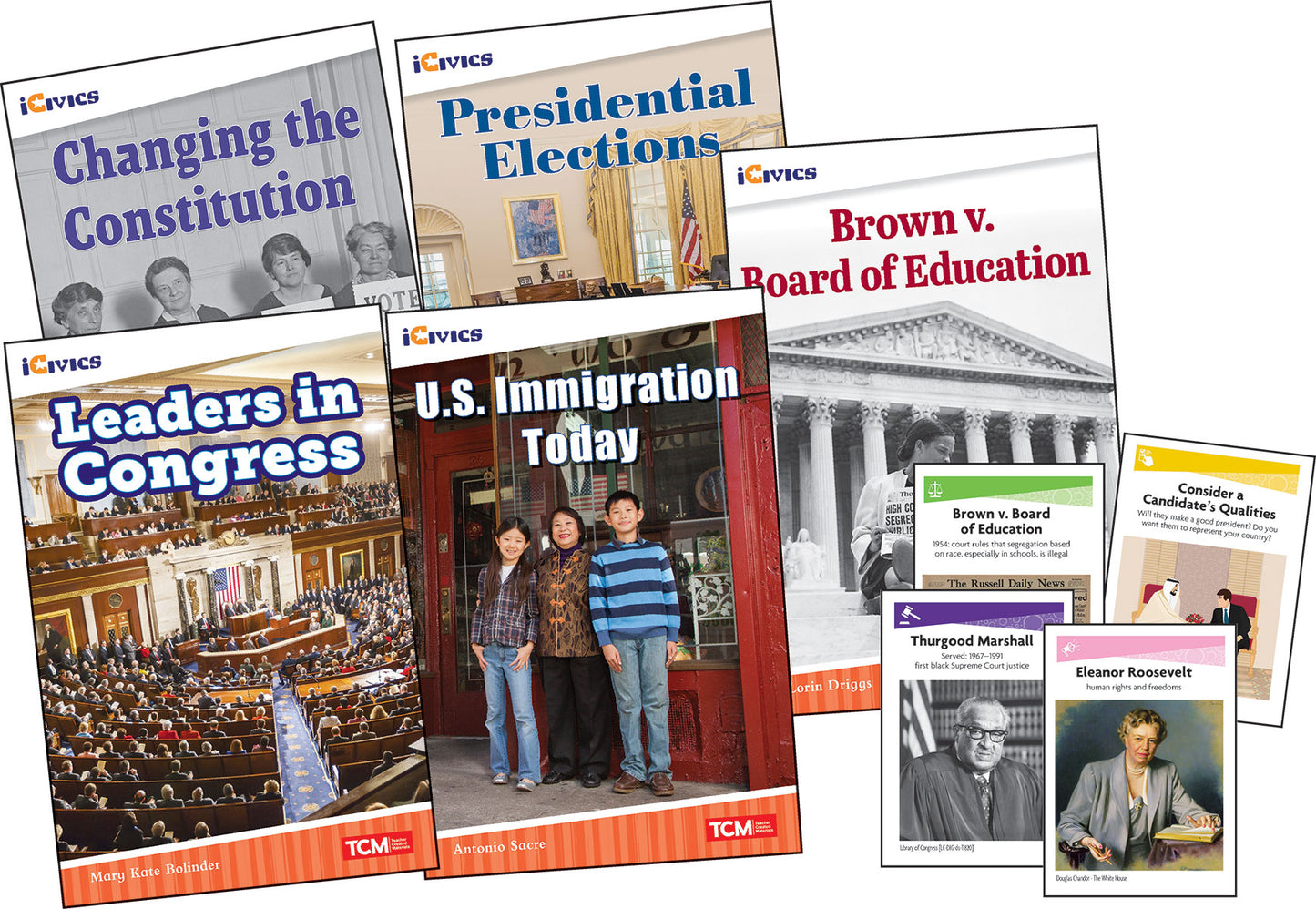 iCivics Grade 5: Leadership & Responsibility 5-Book Set + Game Cards