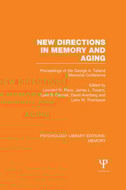 New Directions in Memory and Aging (PLE: Memory)