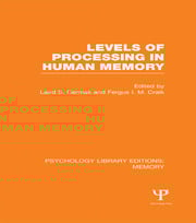 Levels of Processing in Human Memory (PLE: Memory)