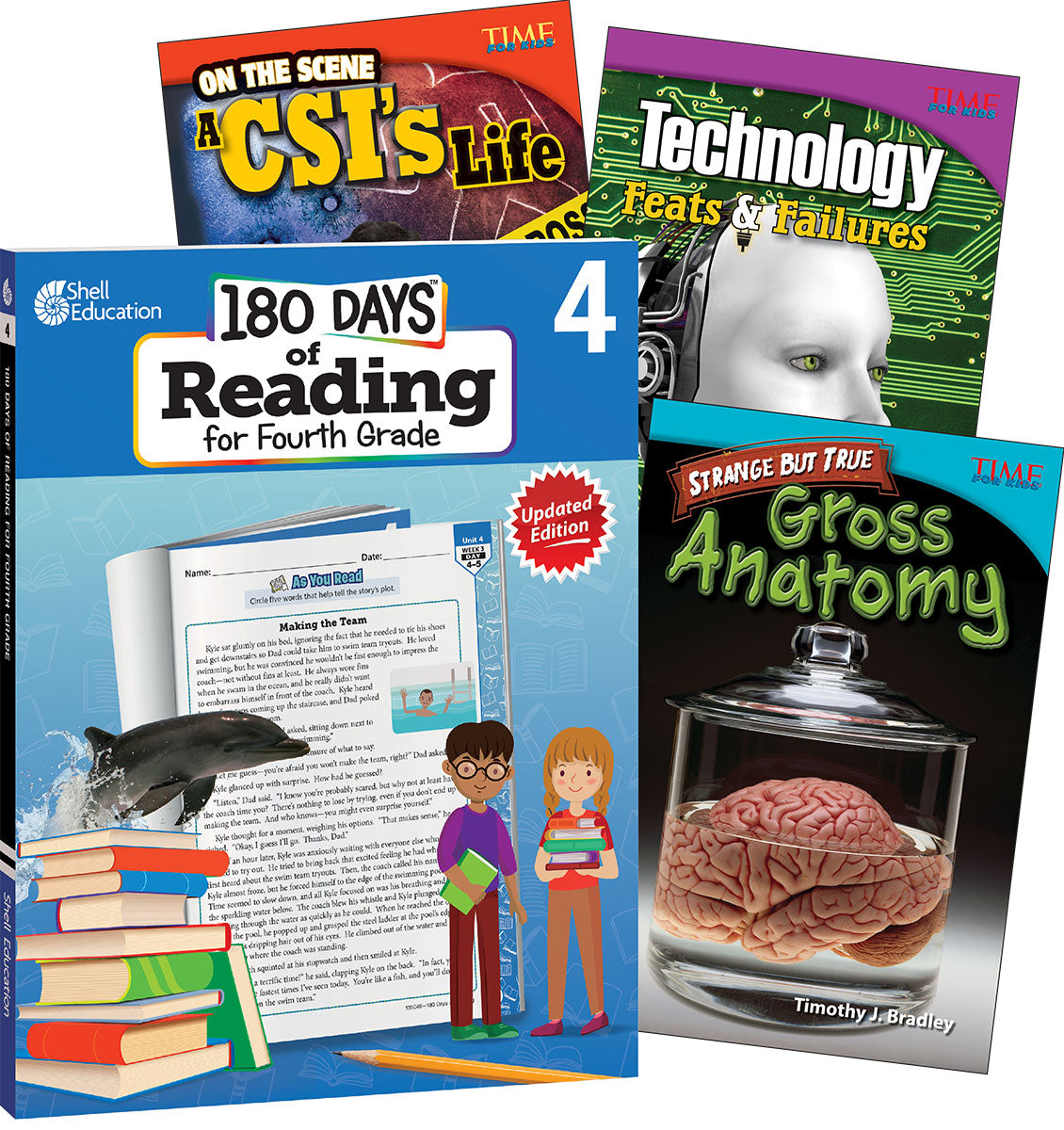 Learn-at-Home Reading: Bundle Grade 4: 4-Book Set