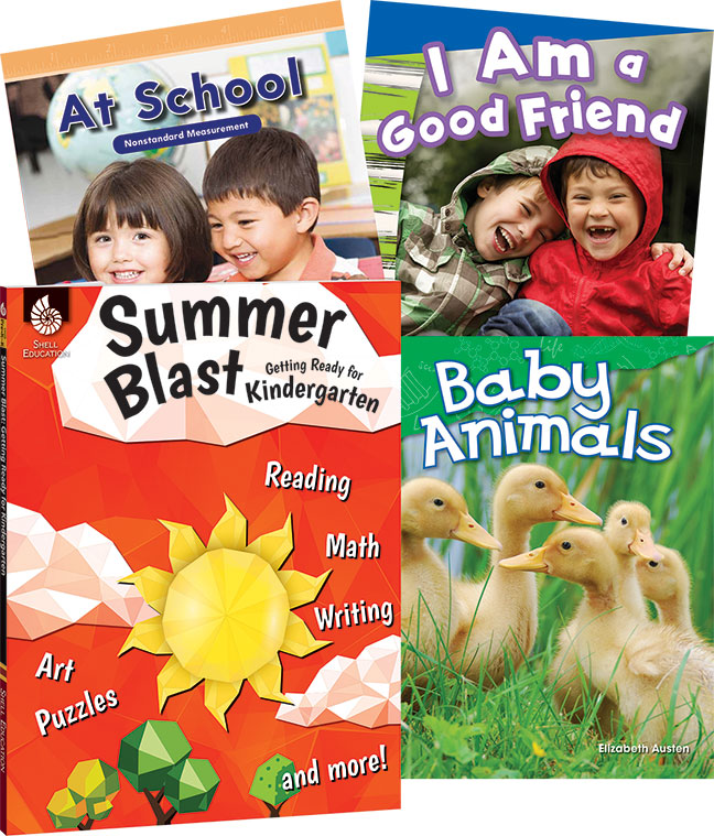 Learn-at-Home Kindergarten 4-Book Set