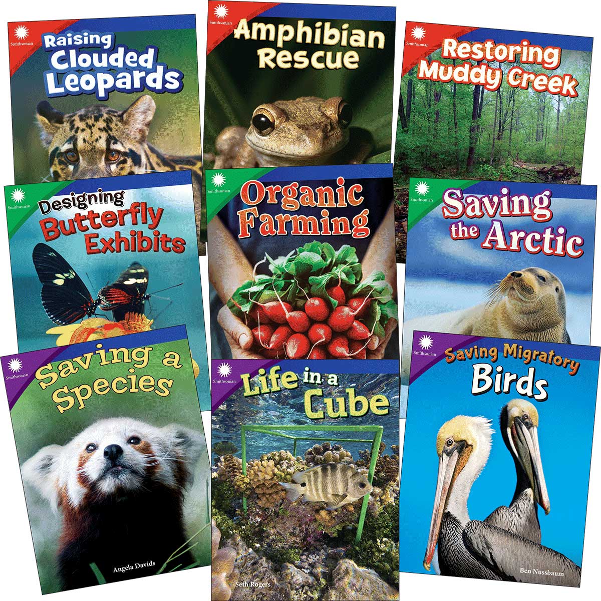 Smithsonian Informational Text: Animals & Ecosystems Grades 3-5: 9-Book Set