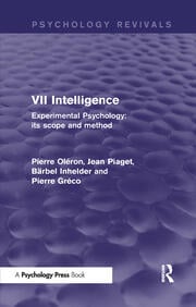 Experimental Psychology Its Scope and Method: Volume VII