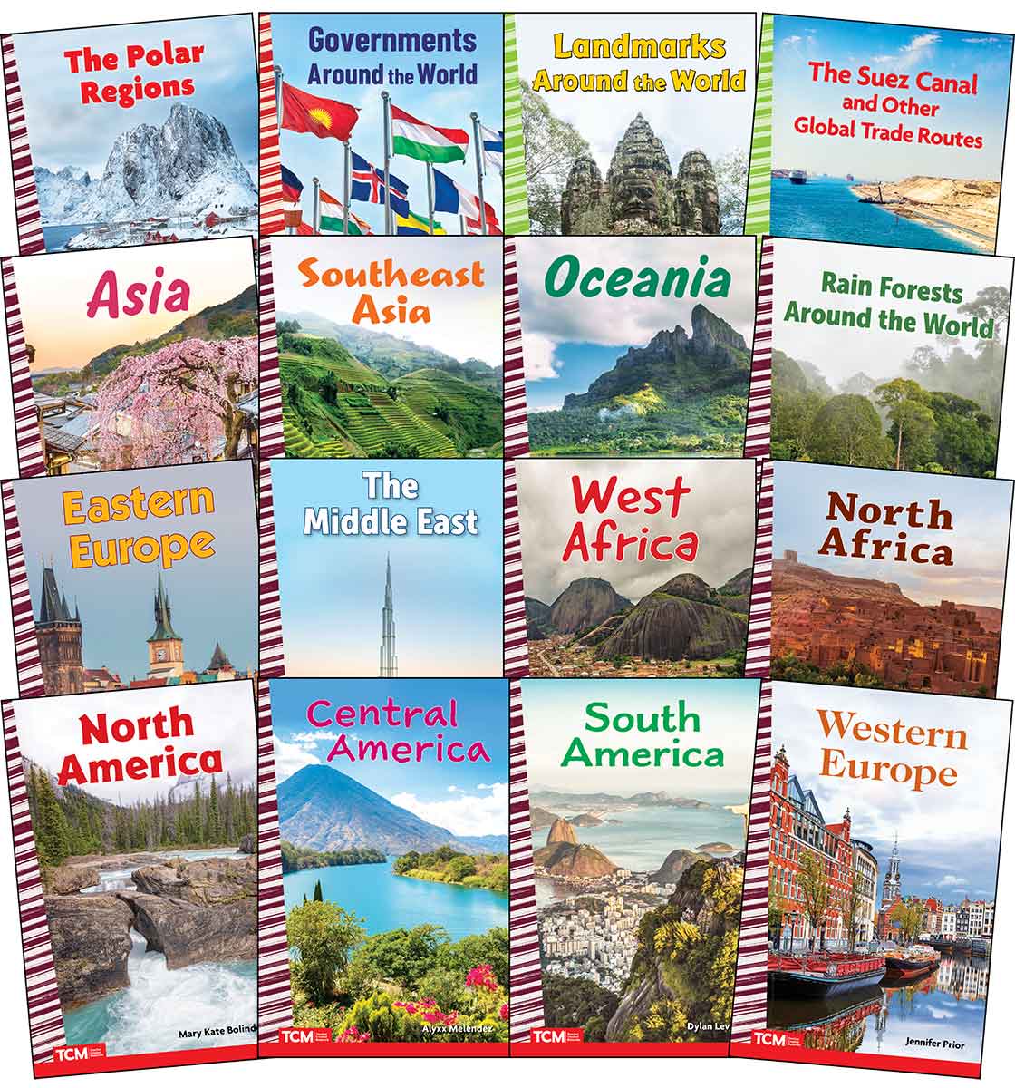 Around the World Social Studies Readers 16-Book Set