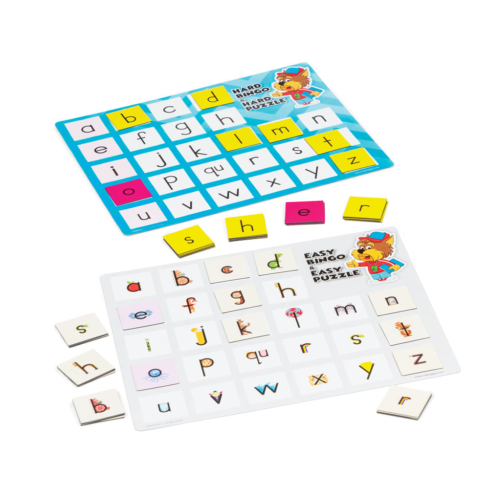 Magnetized Lowercase Alphabet Bingo & Puzzle Boards