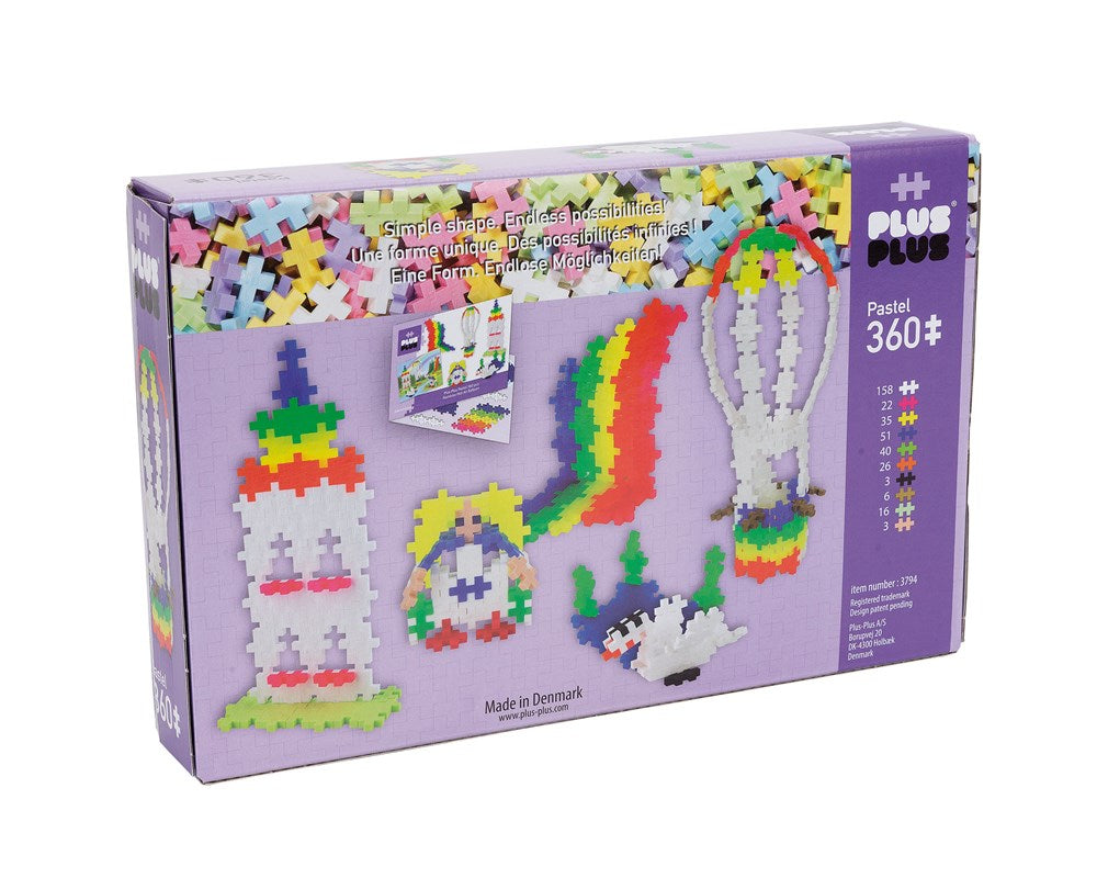 Plus-Plus - Pastel - Rainbow Hot Air Balloon - 360 pcs