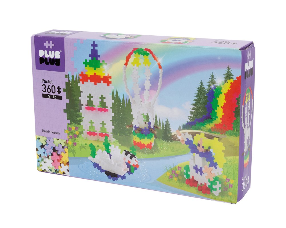 Plus-Plus - Pastel - Rainbow Hot Air Balloon - 360 pcs