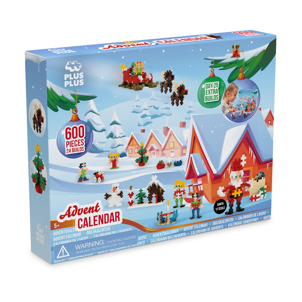 Plus-Plus - Christmas Advent Calendar - 600pcs