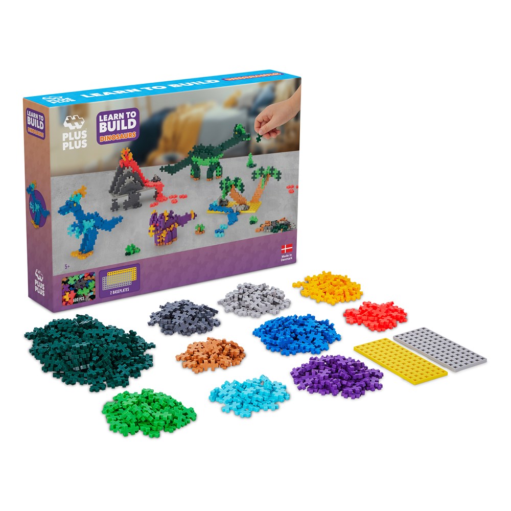 Plus-Plus - Learn To Build - Dinosaurs 600pcs