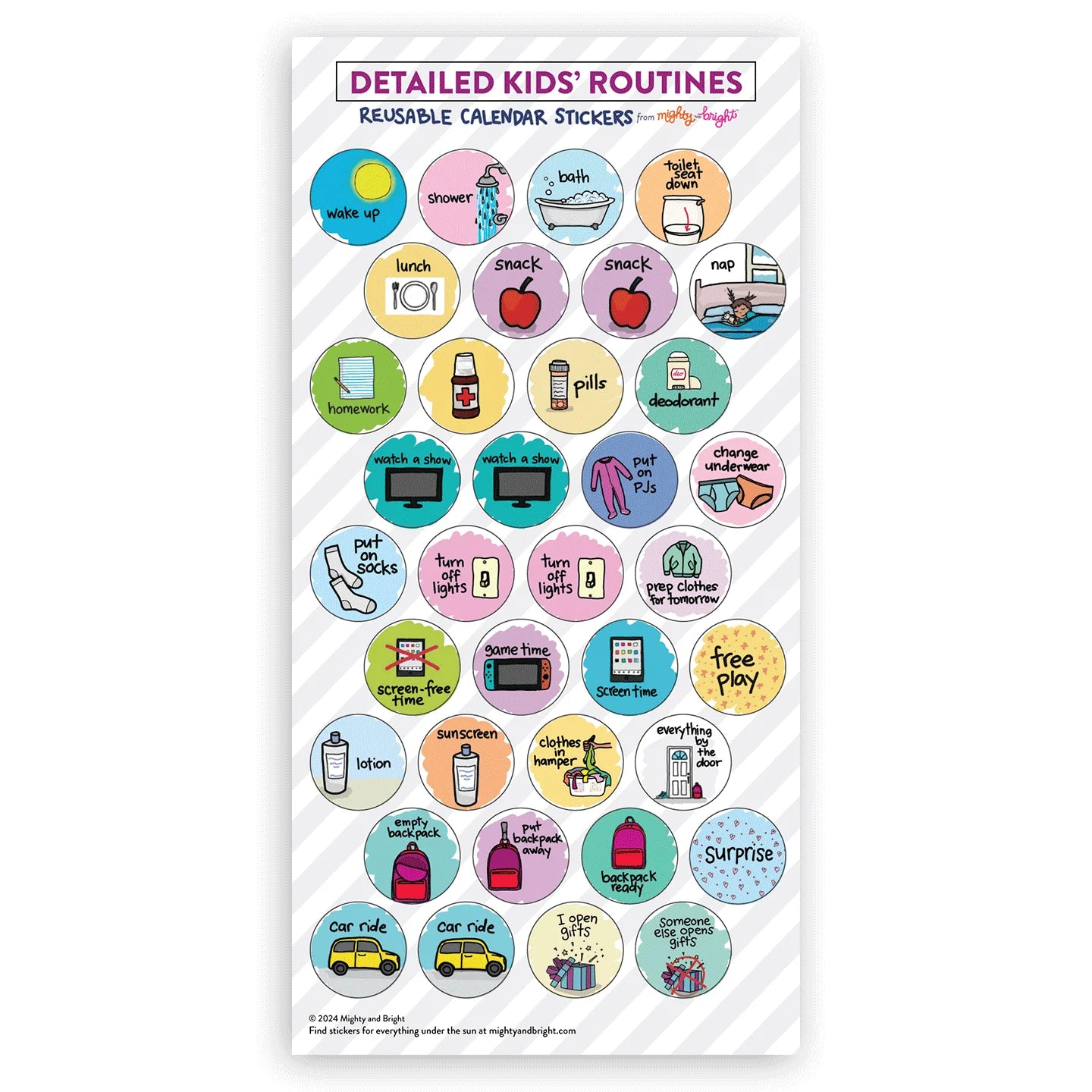 Kids Daily Routines Chart