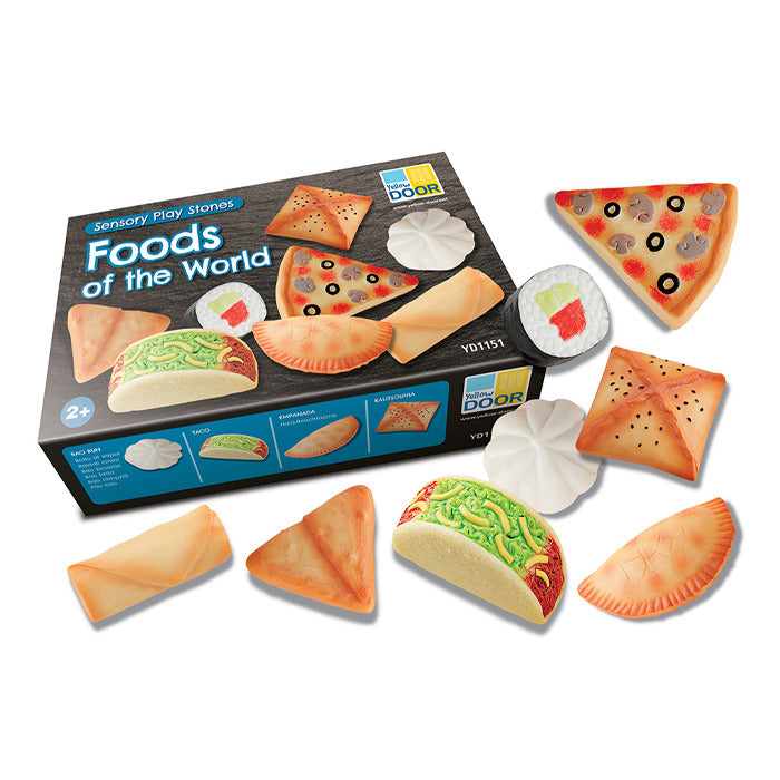 Sensory Play Stones - Foods of the World
