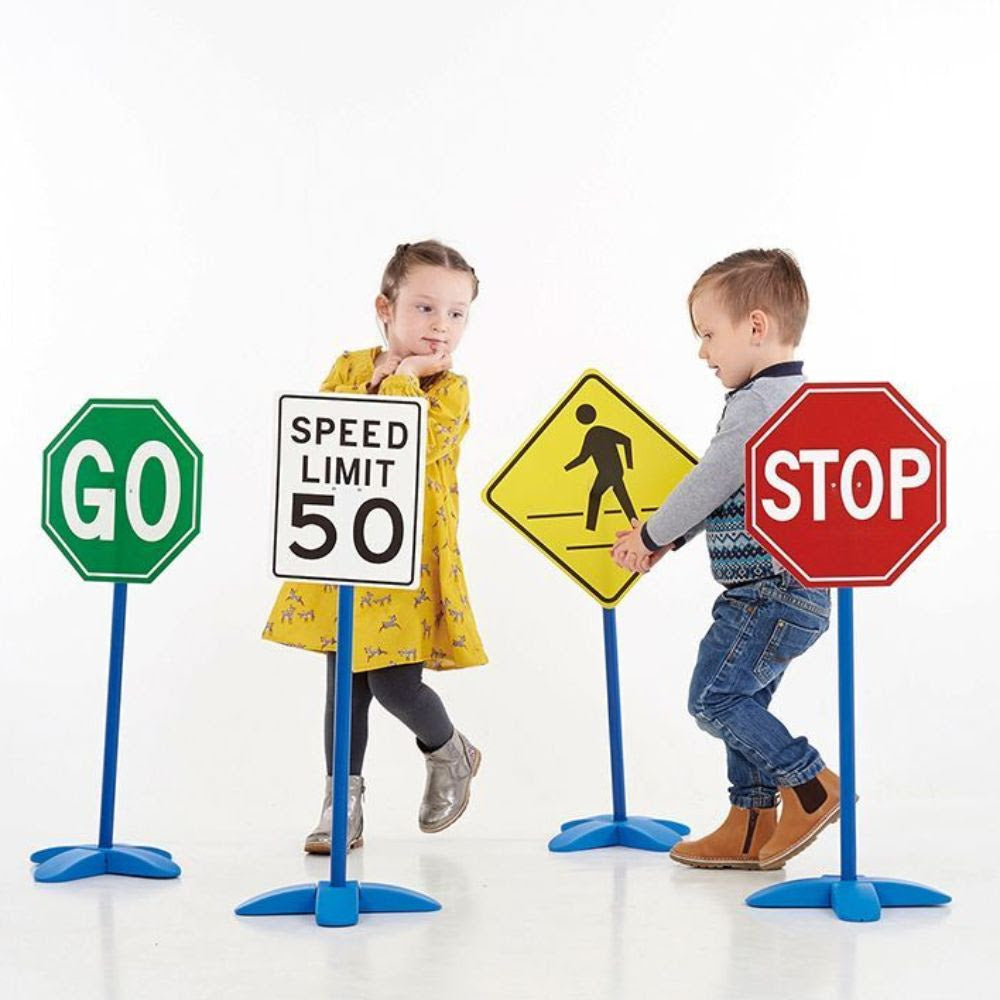 Traffic Signs for Early Learning Road Safety (Set of 6)
