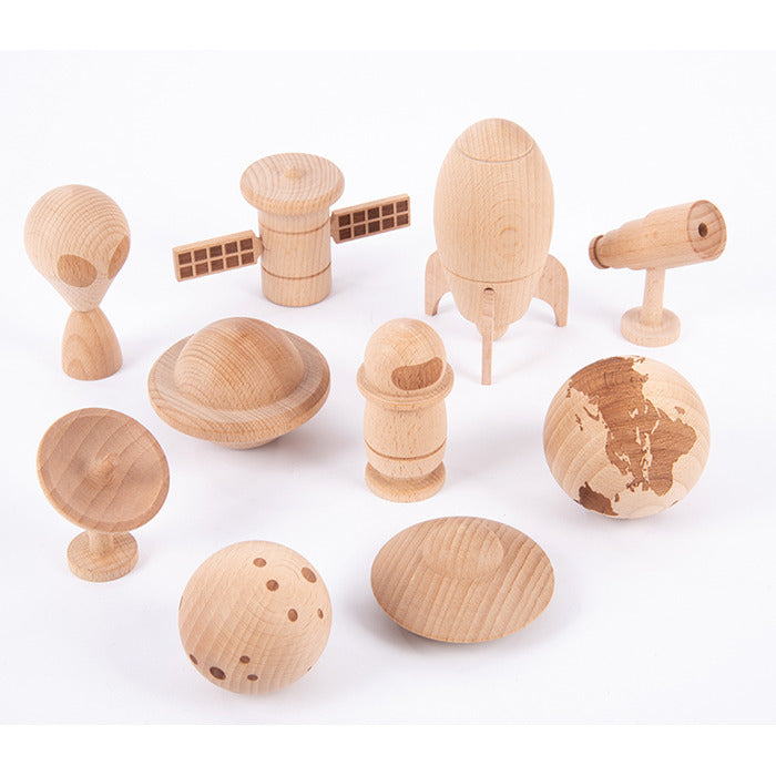 Wooden Space Adventure - 10pk