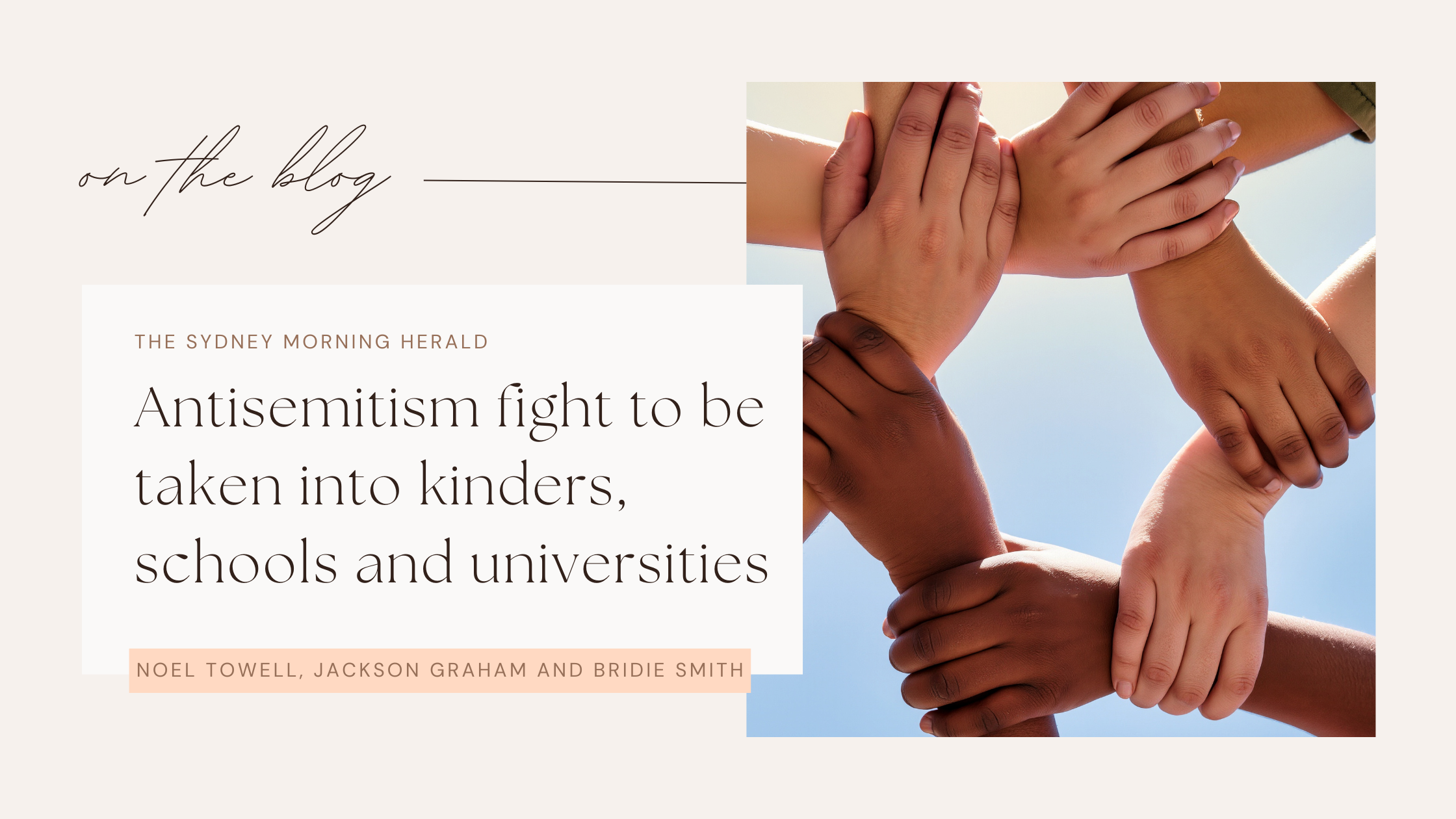 Antisemitism fight to be taken into kinders, schools and universities ...
