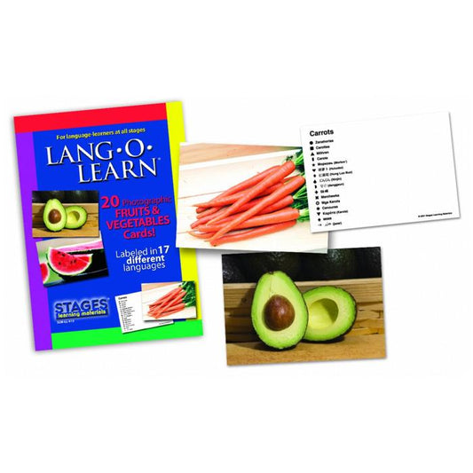 Lang-O-Learn Cards - Fruits & Vegetables