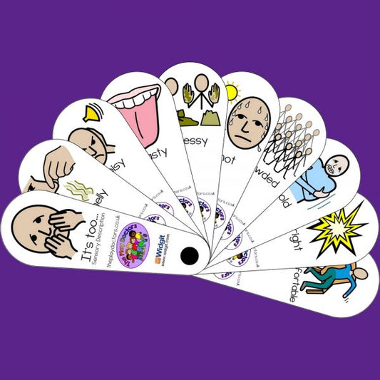 It’s Too Sensory Description Fan (Including Lanyard)