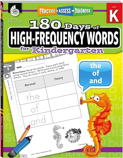 180 Days™: High-Frequency Words (Kindergarten)
