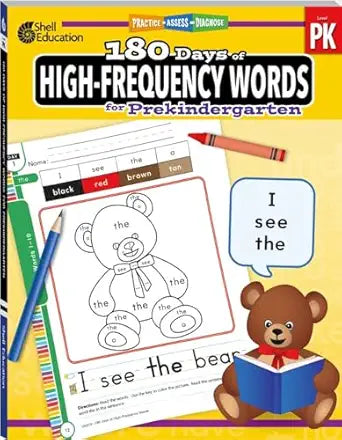 180 Days™: High-Frequency Words (Prekindergarten)