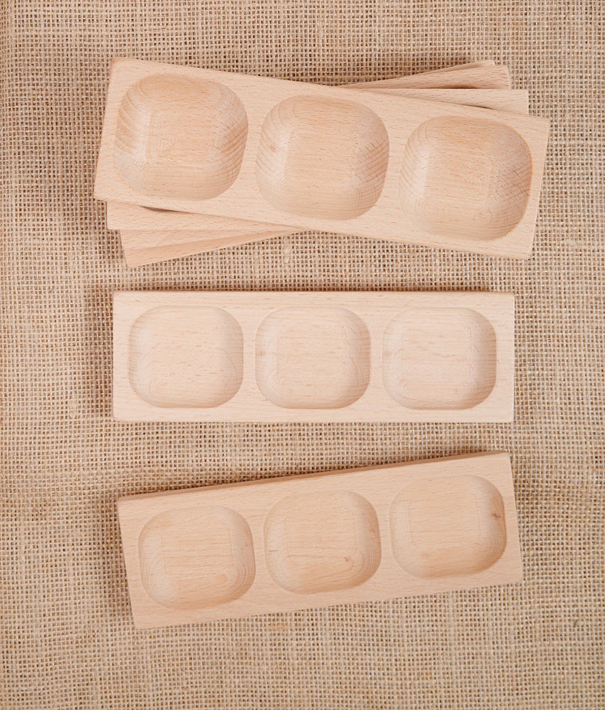 3-Pebble Tray Set of 6