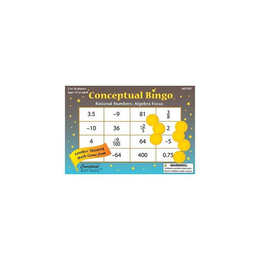 Conceptual Bingo - Rational Numbers: Algebra