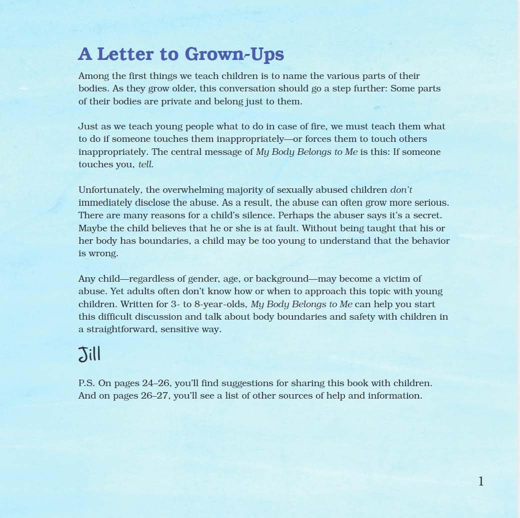 My Body Belongs to Me: A Book About Body Safety