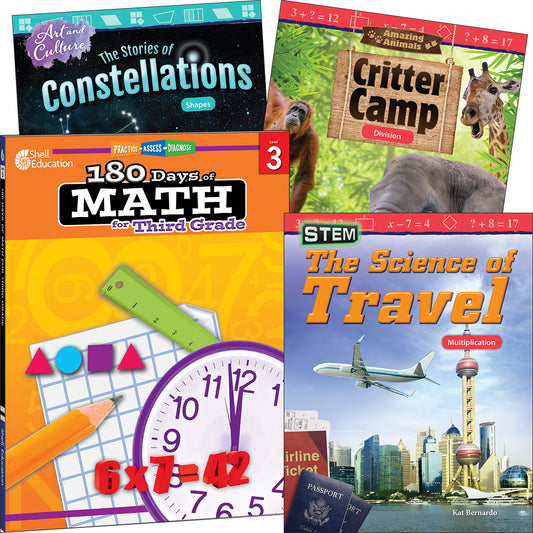 Learn-at-Home: Explore Math Bundle Grade 3: 4-Book Set