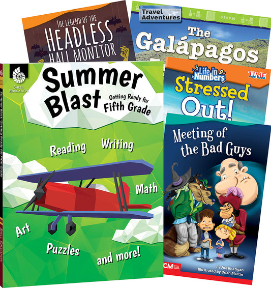 Learn-at-Home: Summer Reading Bundle Grade 5: 5-Book Set