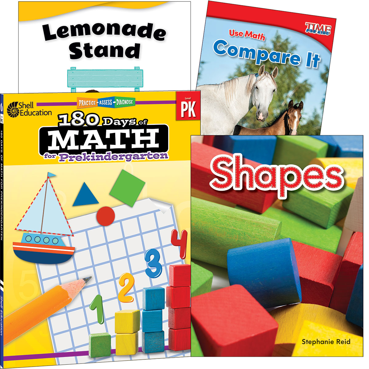 Learn-at-Home: Explore Math Bundle Grade PK: 4-Book Set