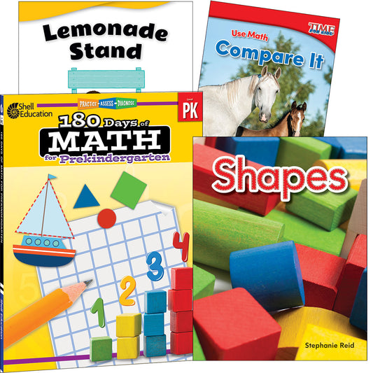 Learn-at-Home: Explore Math Bundle Grade PK: 4-Book Set