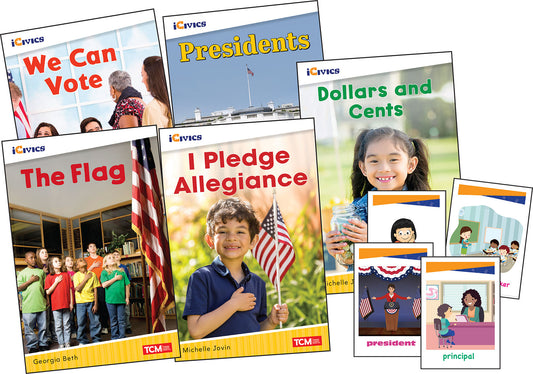 iCivics Grade K: Leadership & Responsibility 5-Book Set + Game Cards
