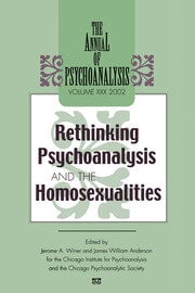 The Annual of Psychoanalysis, V. 30