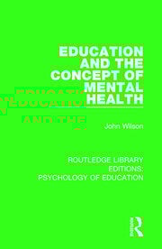 Education and the Concept of Mental Health
