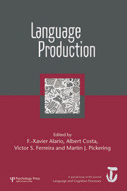 Language Production: First International Workshop on Language Production