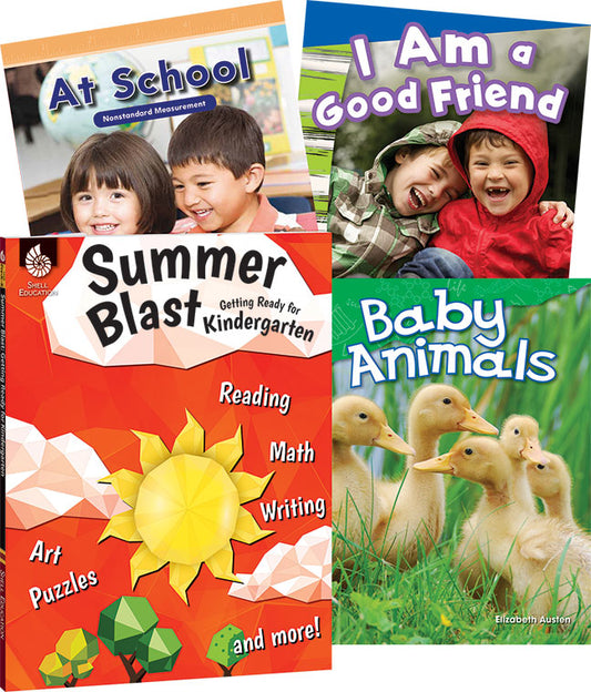 Learn-at-Home Kindergarten 4-Book Set