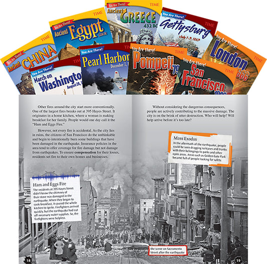 TIME® Grades 6-8: You Are There! 9-Book Set