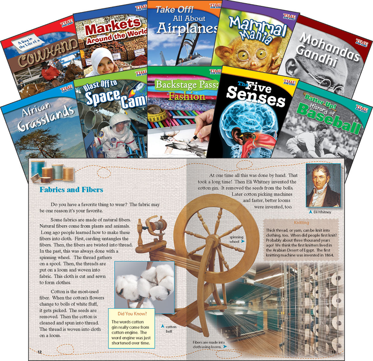 TIME FOR KIDS® Informational Text Grade 3 Readers Set 1 10-Book Set