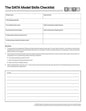 The DATA Model Skills Checklist