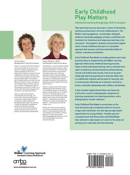 Early Childhood Play Matters: Intentional teaching through play: birth to six years