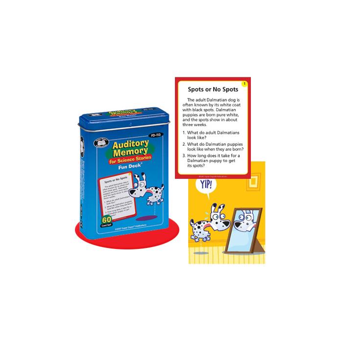 Auditory Memory Science Stories Fun Deck
