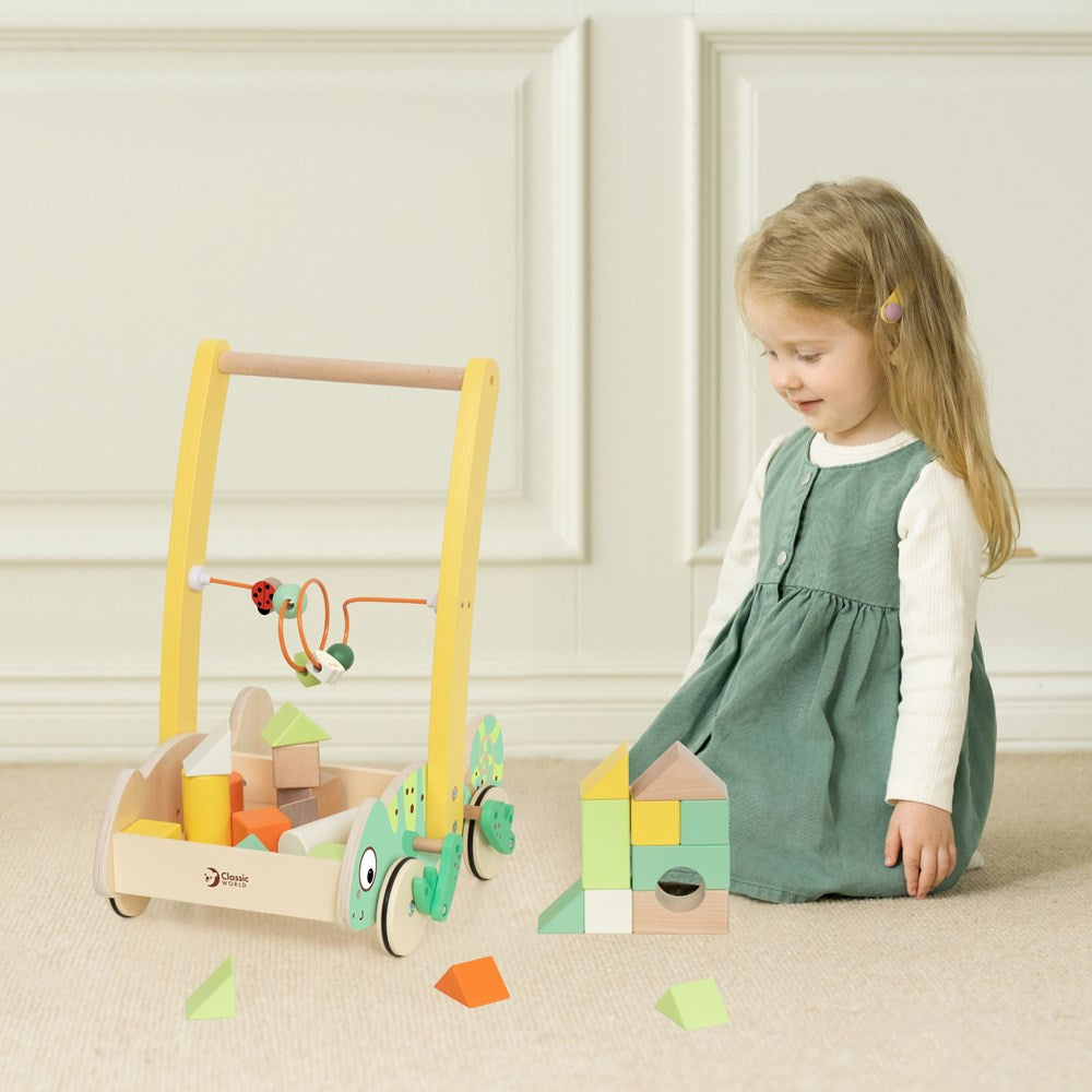 Classic World - Baby Walker with Blocks